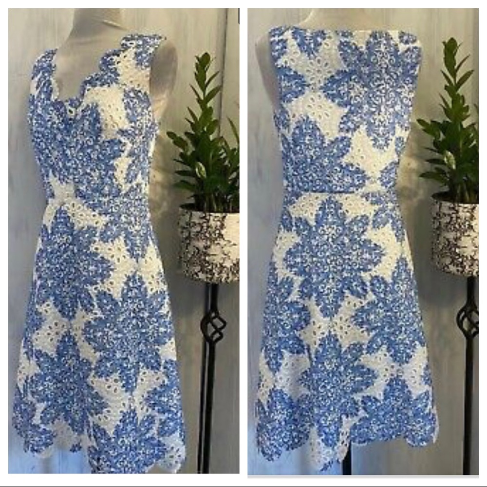 Anthropologie Eva Franco Blue Starflower  Dress